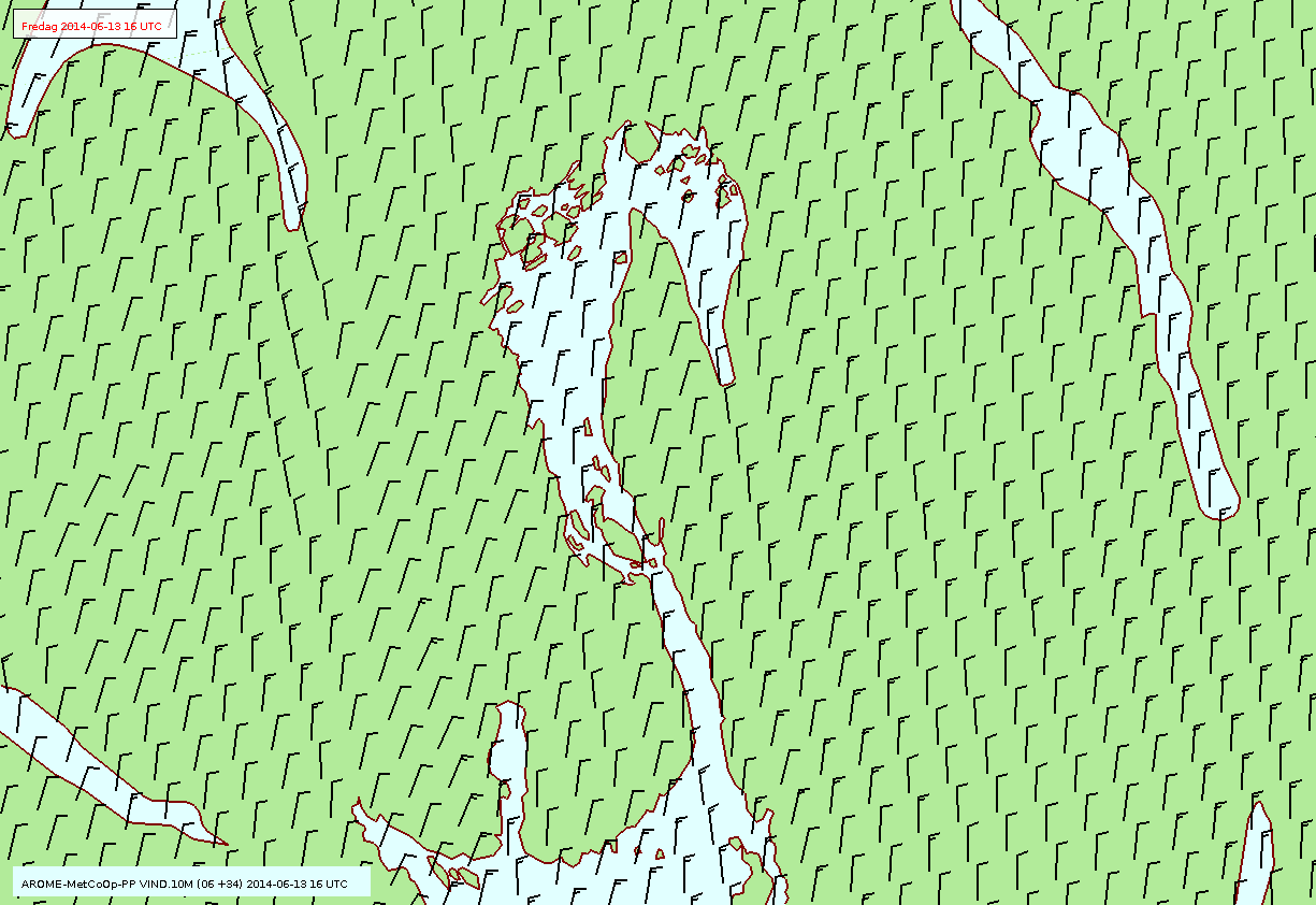 Fredag kl. 18 Nordavind Høyvann ved Oscarsborg kl.