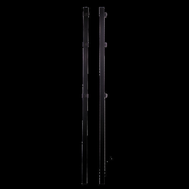 PANELGJERDE -403 674264 Svart 000 x 000 mm Stolpe for Panelgjerde med dekor "X", svart
