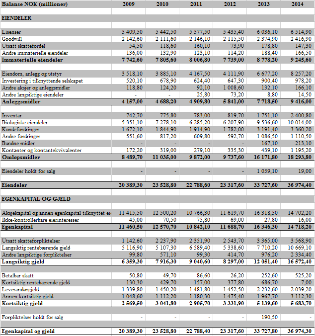 6 Presentasjon av regnskapstall og analyse selskapets høye finansielle kostnader.