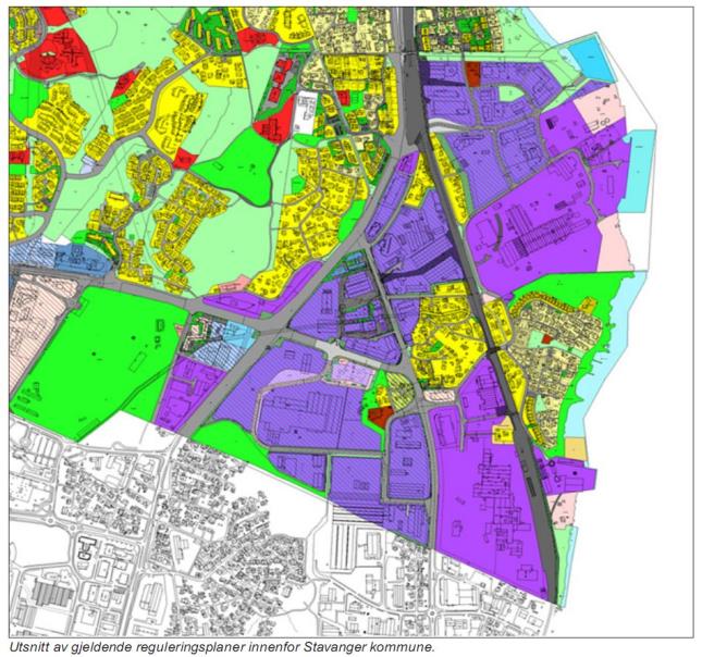 Regionalplan for Jæren 2013-3040 Prioriterte utbyggingsfaser -1, -2, -3 Kommuneplan 2010-2025 BELIGGENHET OG OVERORDNEDE FØRINGER Kommuneplan 2014-2029 Maks %-BRA %-boligandel %-øvrige formål 100