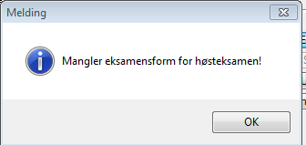 Registrering og rutiner Her vises hvordan eksamenskarakter/eksamensform kan innføres/endres fra Modul> Elev> Karakterdokumentasjon. For å få frem bildet ovenfor, må man velge fag og trykke Endre.