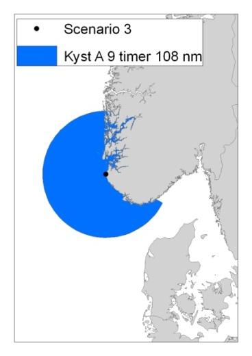 Figur 0.11 Avgrensingsområde for system kyst A Figur 0.