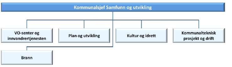 2.3.1 Avdeling for plan og utvikling Organisering av plan og utviklingsavdelingen inntil 2009 Inntil 2009 var Plan og utvikling organisert som en enhet innenfor sentraladministrasjonen sammen med