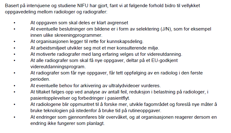 NIFU:Faktorer for