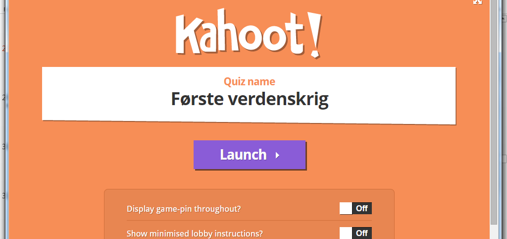 getkahoot.com FIN TIL Å JOBBE MED ORD!