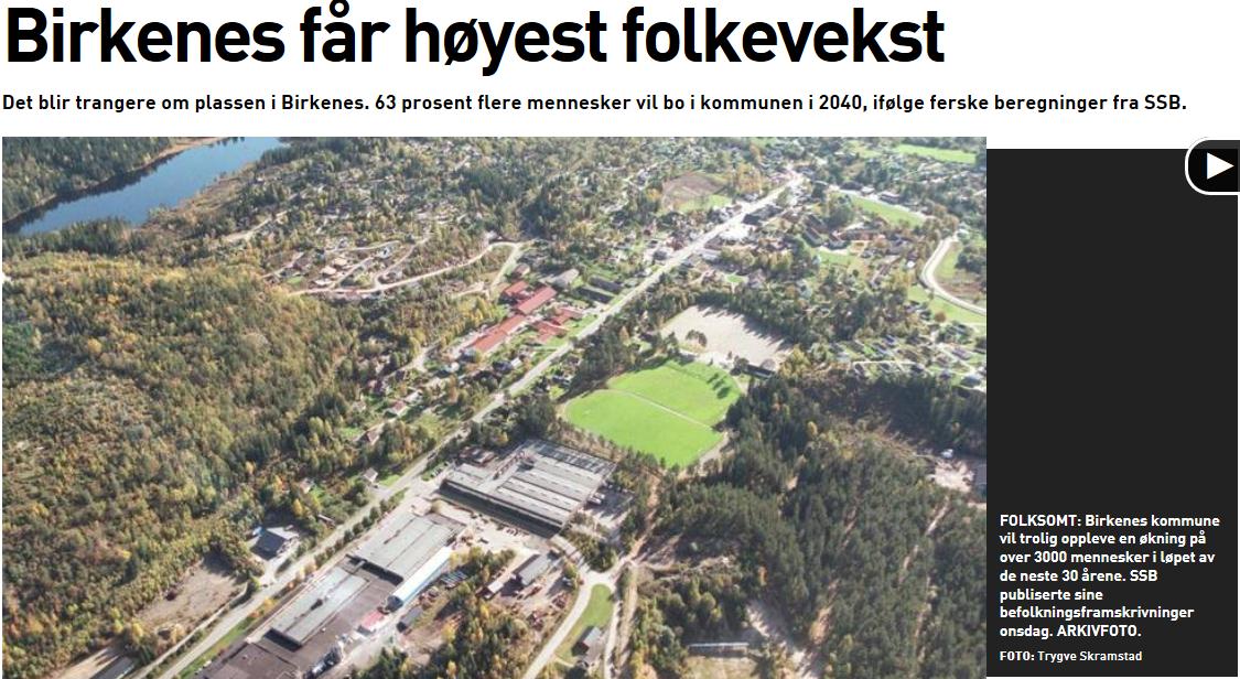 12 Klippet fra Fædrelandsvennen 20.6.2012 4.2 Boligbygging og sentrumsutvikling Tabell fra SSB viser igangsatte boliger i kommunen.