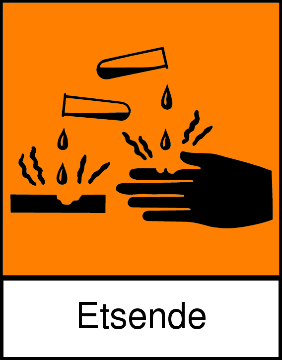 Rekolex FL-10 Side 2 av 9 2.2. Etikettinformasjon Faresymbol R-setninger R35 Sterkt etsende. S-setninger S2 Oppbevares utilgjengelig for barn.