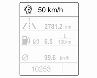 132 Kjøring og bruk Hastighetsbegrenser Hastighetsbegrenseren forhindrer at bilen overskrider en forhåndsinnstilt maksimal hastighet. Maksimal hastighet kan stilles til en hastighet over 25 km/t.