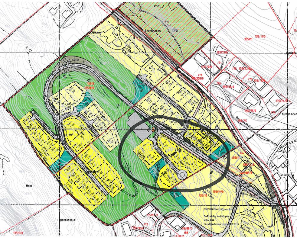 4.2 Leikeareal For konsentrert småhusutbygging (BK) er det krav om 25m² leikeareal pr bueining.