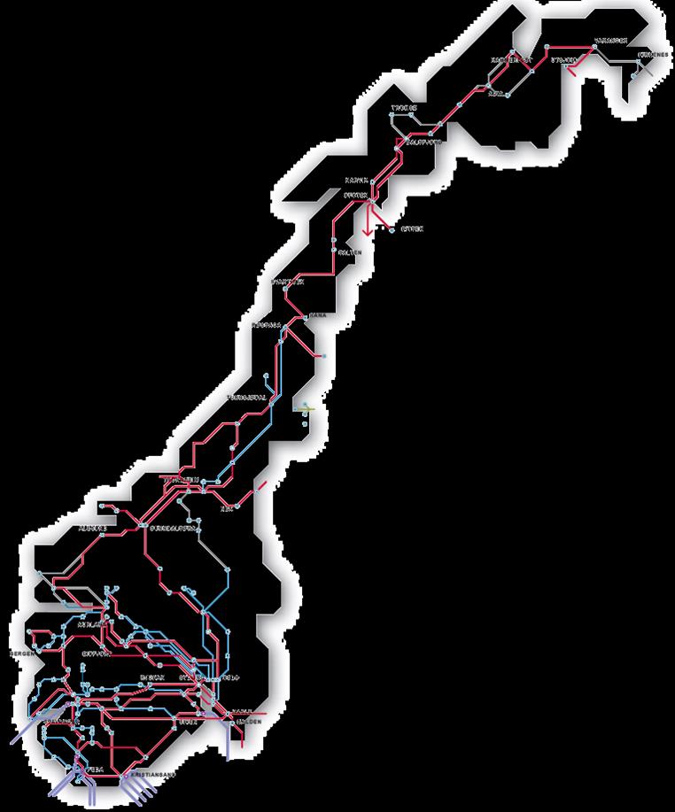 Flere drivere for nettutvikling Lokal forbruksvekst Ny produksjon Mellomlandsforbindelser