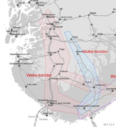 Vestre korridor Noen nøkkeltall Ca 300km ny ledning inkl DC ledning Ca 260 km oppisolering Rive ca 200 km simplexledning 8