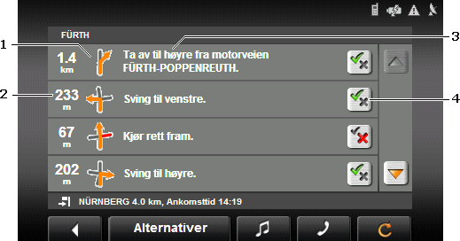 Du ringer nå til nødsentralen. Hvis du ikke kommer fram, kommer det et dialogvindu på skjermen som viser numret du må slå på mobiltelefonen for å ringe til nødsentralen.