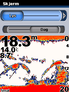 Tilpasse Fishfinder 400C-enheten Stille inn alarmer Du kan stille inn Fishfinder 400C-enheten slik at den varsler med en hørbar alarm når bestemte forhold inntreffer.