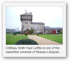 Pessac-Léognan AOC Denne delen av Graves, som ligger like sør for byen Bordeaux, er hjemmet til den første store eiendommen Château Haut-Brion, samt alle de 1953 klassifisert Graves eiendommene,