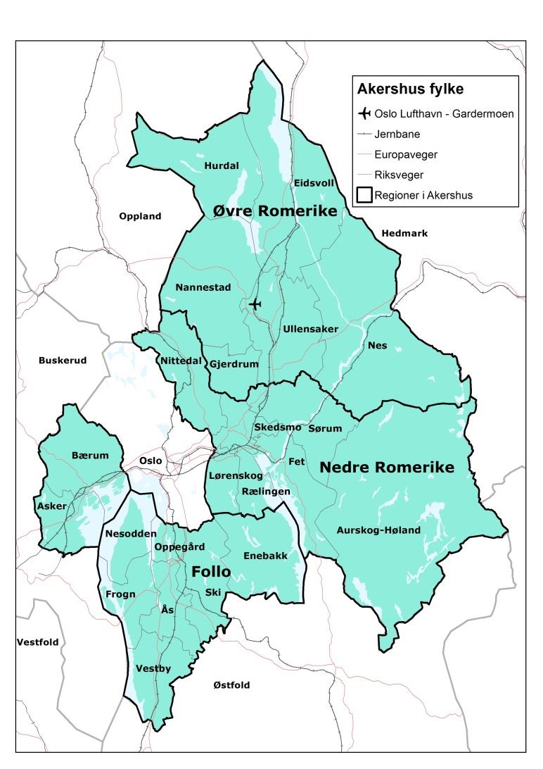 farlig avfall Geografi + Akershus (+) Oslo (-)