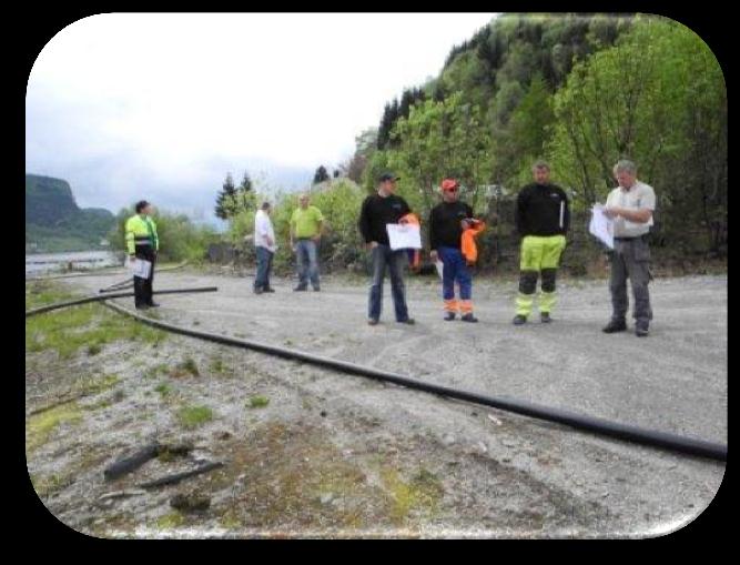 Modellskisse av Hyllestad Utviklingspark Entreprenørar på synfaring, Hyllestad Utviklingspark Kjelde: www.hyllestad.kommune.