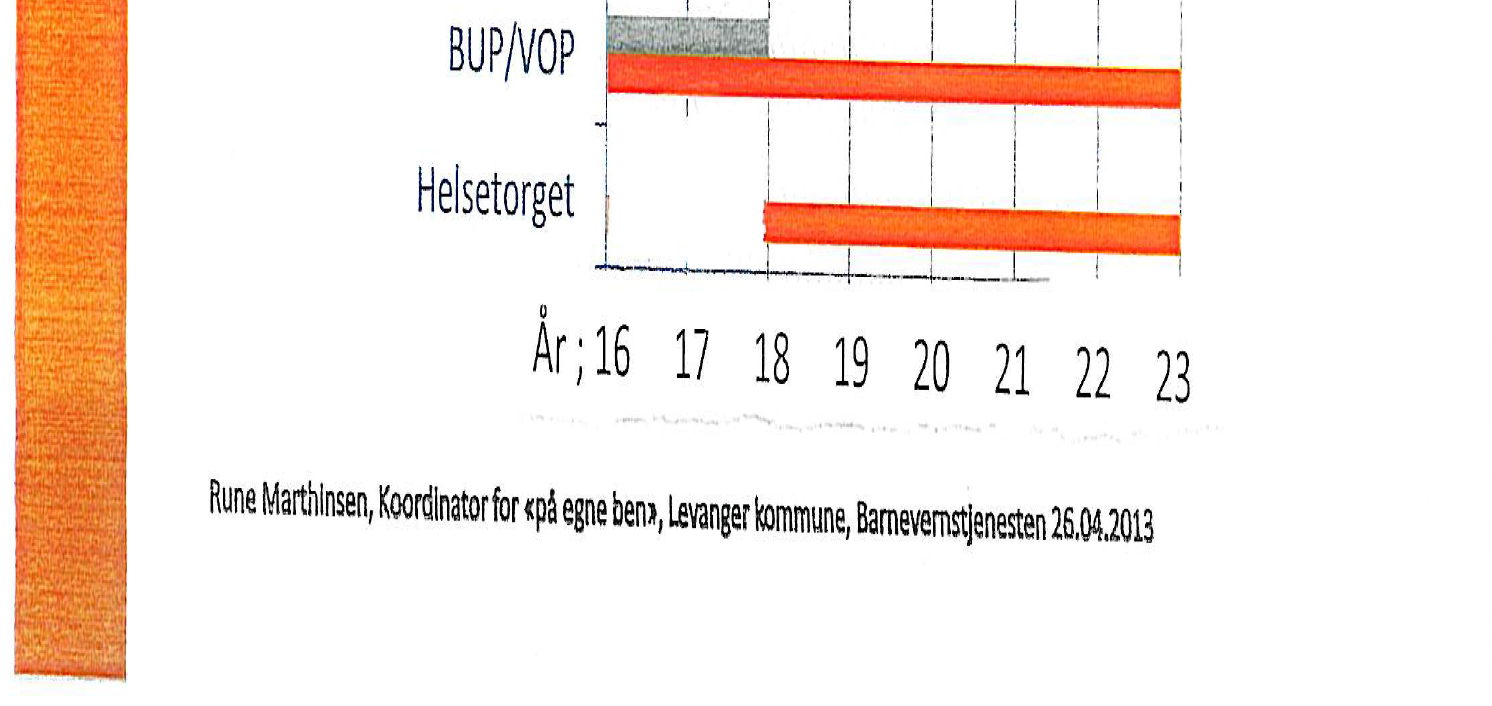 På Egne ben utvikling av et ettervernstiltak for unge over 18 år i overgang til et selvstendig liv.