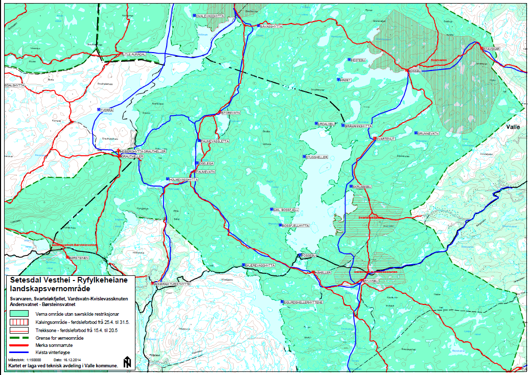 Svarvaren kalvingssone, Svarteløkfjellet trekksone,