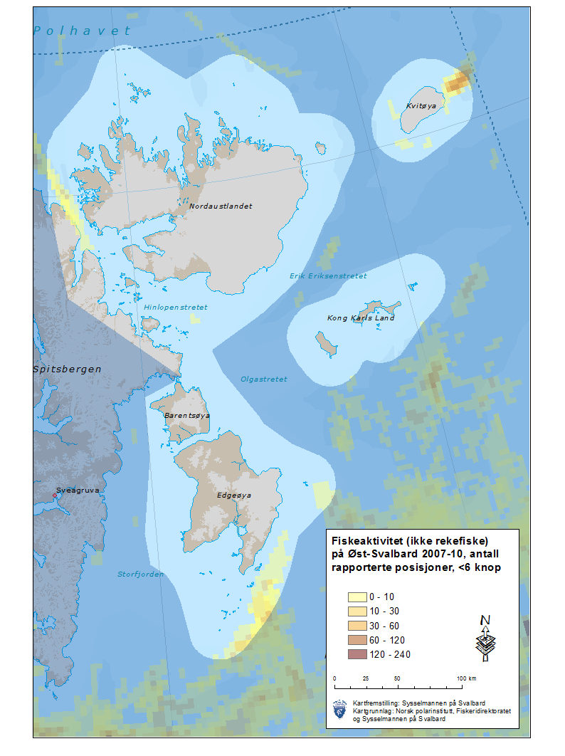 Temakart 17: Fiskeaktivitet uten