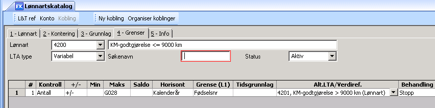 Dersom vi også fyller inn motkonto i dette skillekortet betyr det at det ikke skal utbetales noe. Benyttes for eksempel ved Lønnarter som beregner grunnlagsposter (f.eks. grunnlag for skattetrekk, grunnlag feriepenger osv.