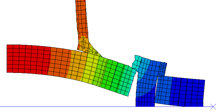 Stivhetsmodeller Masteroppgave 2012, NTNU Figur 3.5 viser deformasjonsfigurer for Erslands knutepunktsutforming. Det er kun en fjerdedel av endeplaten som er vist.