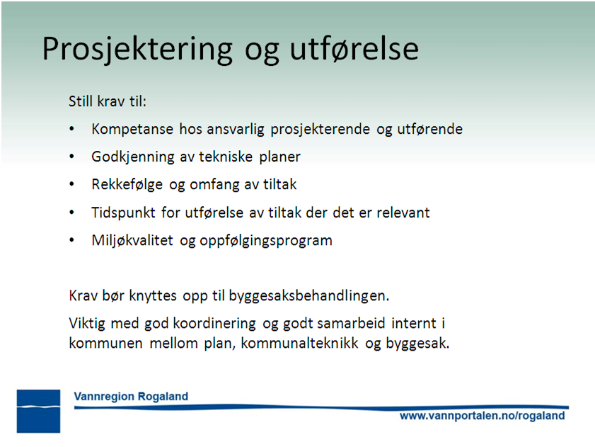 Det vil ofte være en fordel å utarbeide tekniske planer parallelt med arealplanen.