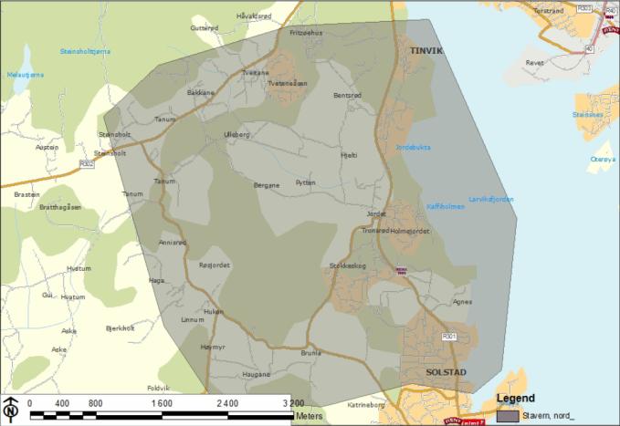 Dokumentnummer: 1 Side: 16 av 29 da fortsatt kunne romme en dagligvare på ca. 900 kvm. Dette gjør at dagligvarepunktet Larviks-/Risøy-veien øker fra tidligere ca. 1.300 kvm til ca. 2.350 kvm.