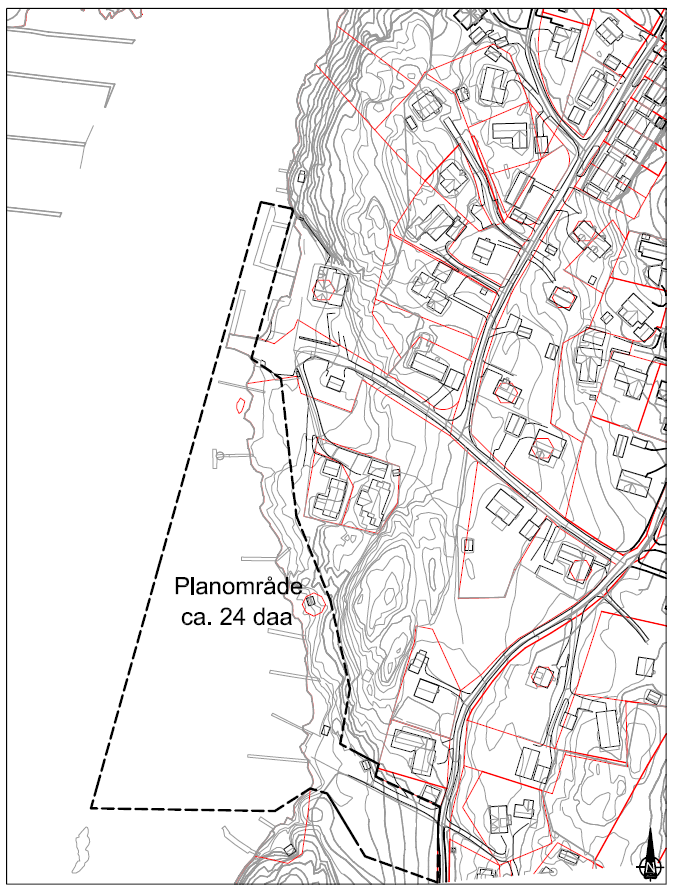 8 (19) FORSLAG TIL PLANPROGRAM Varselet om planoppstart (jf kap. 1.4) hadde en annen planavgrensning, jf figuren nedenfor.