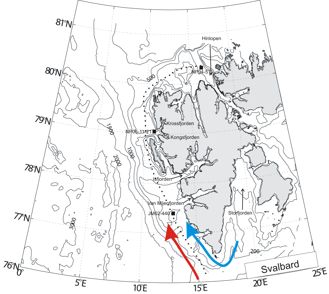 6 Diskusjon og korrelasjon Figur 6. 5 Kart over Svalbard.