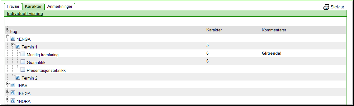 Vi anbefaler at du prøver deg frem slik at du ser blir fortrolig med de ulike rapportene som kan genereres.