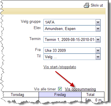 heter Vis oppsummering Dette er en akkumulert