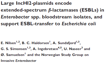 Cefepime/cefepime+klavulansyre 230 Enterobacter spp.