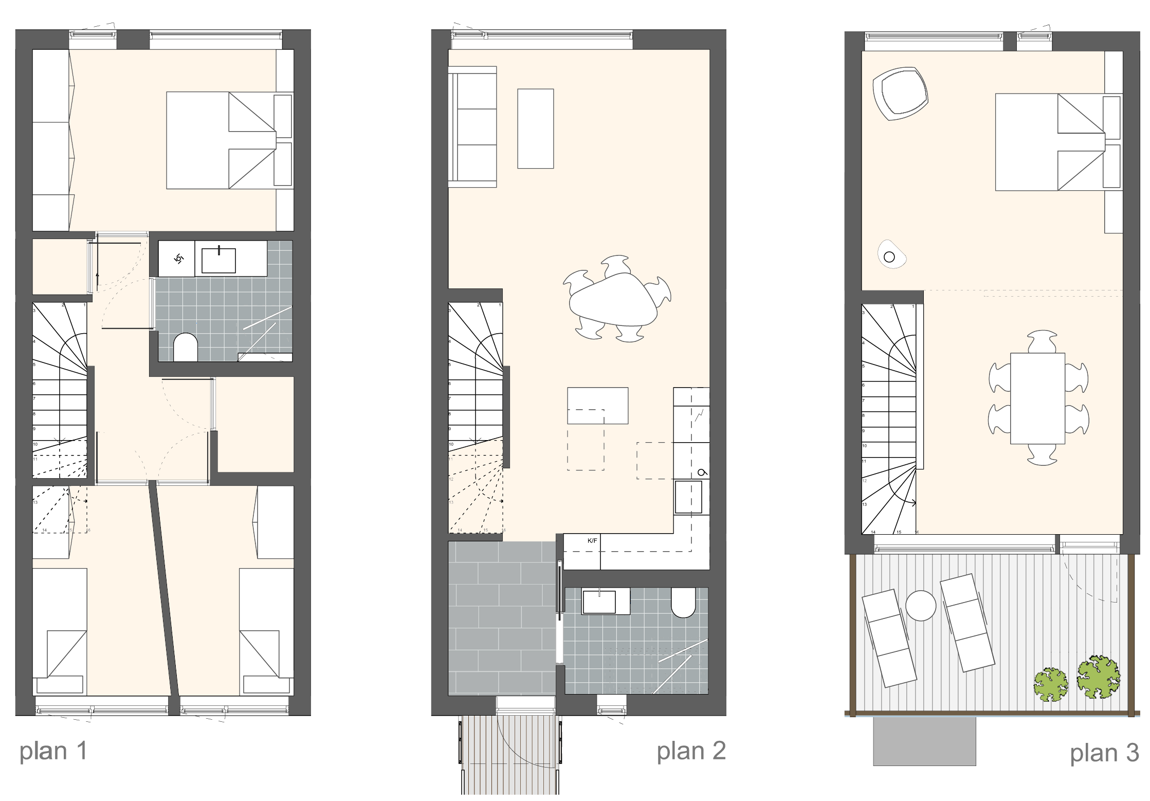 Bolig med ekstra stue og mulighet for ekstra rom BRA: 126 m 2 / P-ROM: 123 m 2 / : 1 1,0m 2 12,9m 2 4,4 m 2 31,5 m 2 Stue/sov 30,3 m 2