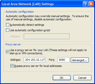 Webtjeneste Explorer. 7. Velg kategorien Tilkoblinger og klikk på LN-innstillinger. Noter deg detaljene til proxy/serveren og fjern merket i avmerkingsboksen "Bruk en proxy-server til lokalnettet". 8.