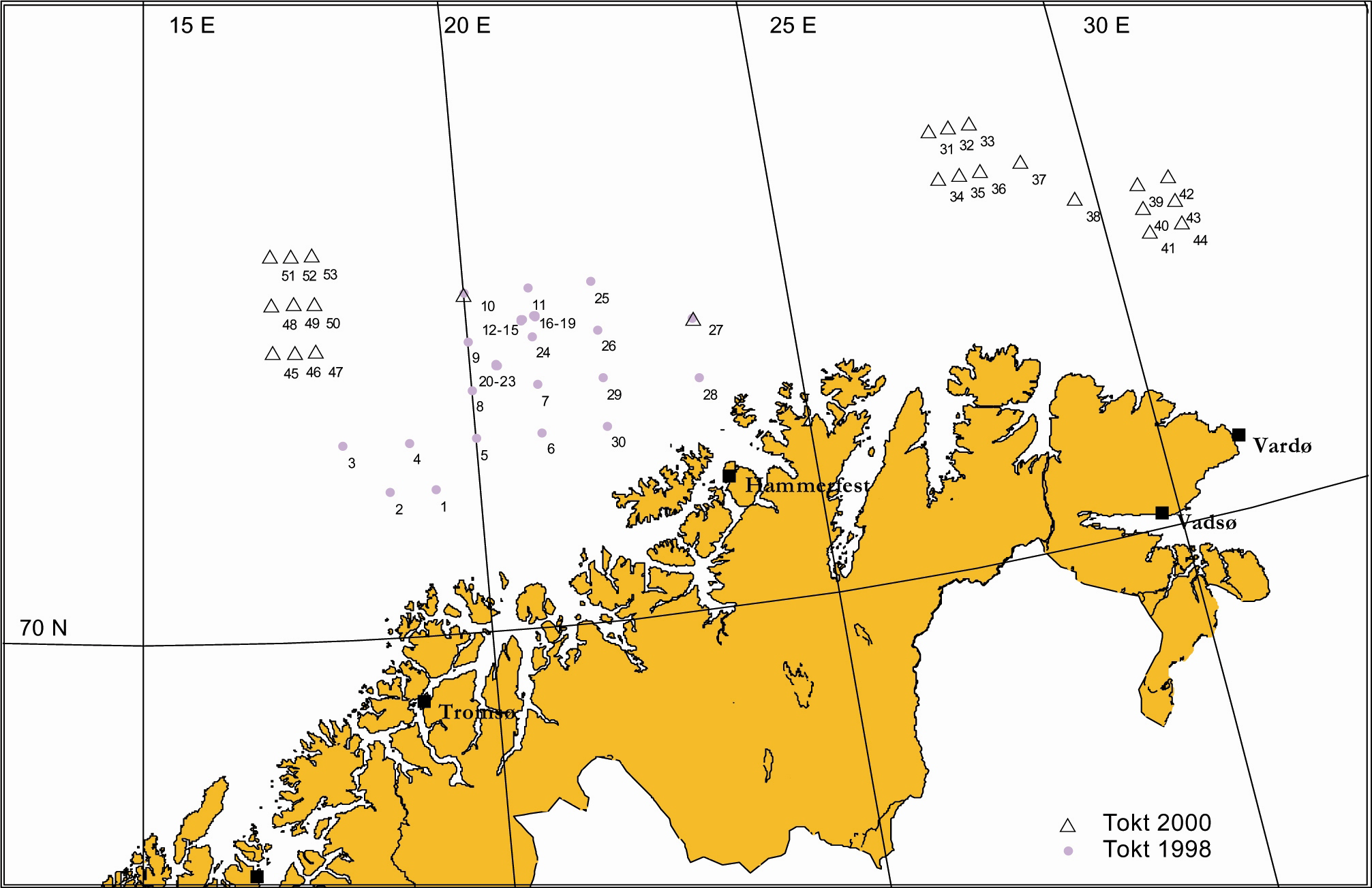 3 Oppsummering fra tidligere grunnlagsundersøkelser Det er foretatt to tidligere undersøkelser i Region IX, i 1998 og 2000.