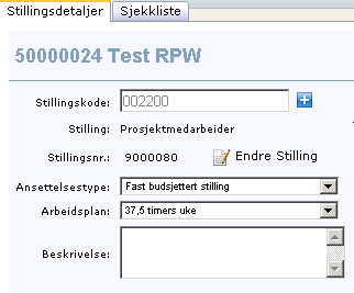 til eventuelle faste tillegg og genererer arbeidskontrakt. dokumenter behandles senere i kurset. Faste tillegg og generering av Vi vil nå forklare hvilke felter som inngår i hvert steg. 3.4.1.