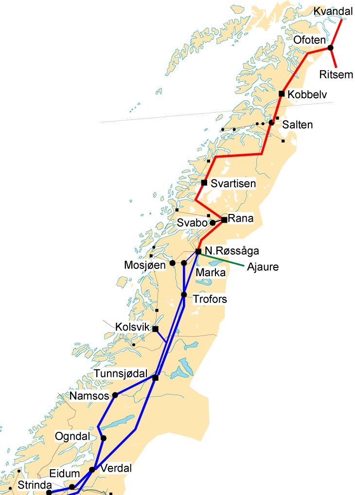 Sør for Ofoten Ny 420/66(132) kv Kobbelv. (2019/20) Ny stasjonsløsning Salten.