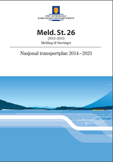 NTP 2014-2023 NTP presenteres regjeringens transportpolitikk på veg, bane, luft og sjø.