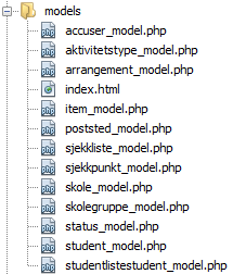 Bilde: 6.3 Kontrolleren api.php inneholder alle tilgjengelige ressurser og er implementert på en RESTful måte. Dvs.
