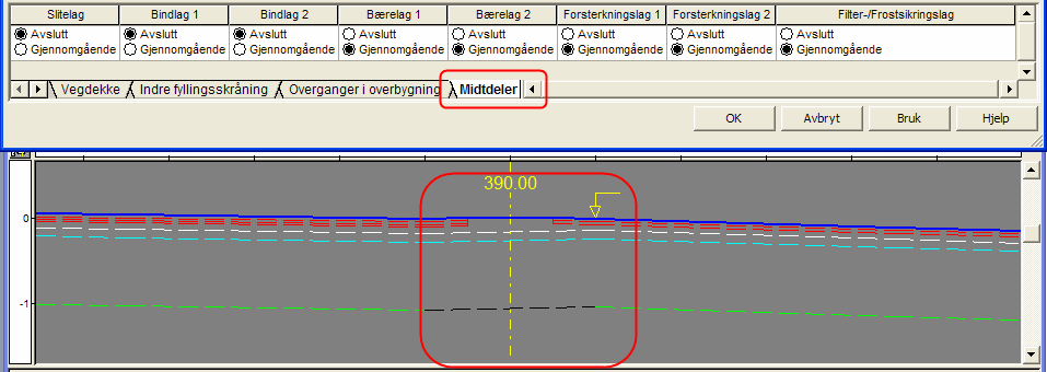 Overbygning - midtdeler Midtdeler Man kan beskrive egen overbygning på midtdeler 0.