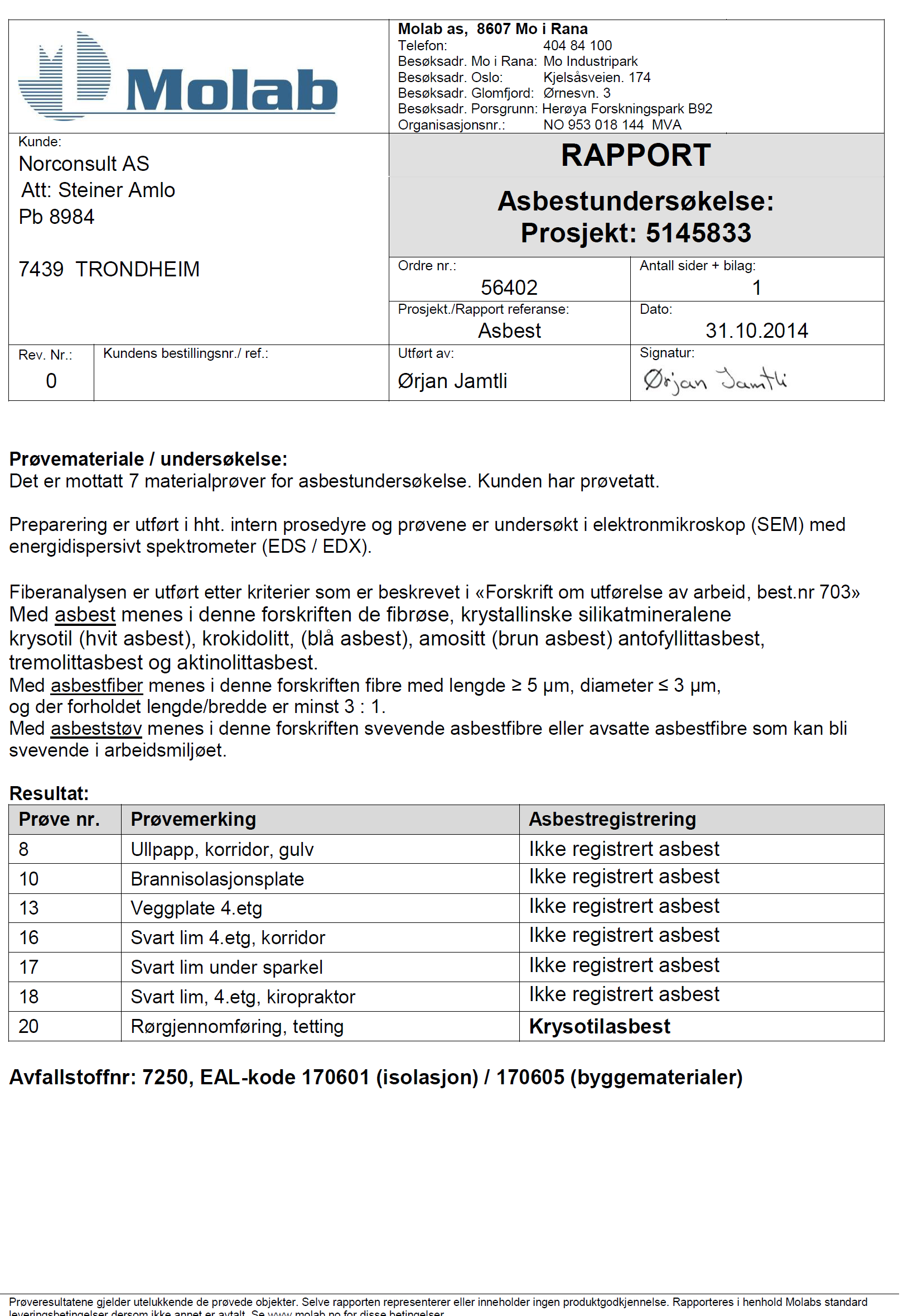 Vedlegg 3: Analysebevis x:\nor\oppdrag\askim\514\58\5145833\5