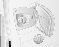 Kjøring og bruk 121 Drivstofftankens påfyllingsstuss med bajonettlås befinner seg på venstre side foran på bilen. Tankdekselet kan bare åpnes hvis bilen er låst opp og døren er åpnet.
