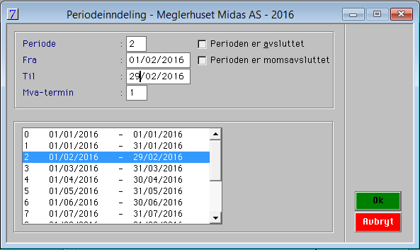 2. Mange benytter posteringsjournalnummer som også viser året som en del av nummeret. Dersom dette er tilfelle for din virksomhet må dette eventuelt korrigeres. 3.