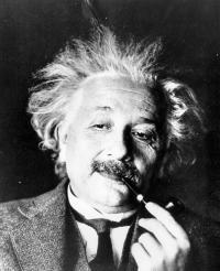 En fysiker Albert Einstein (1879-1955) Only a