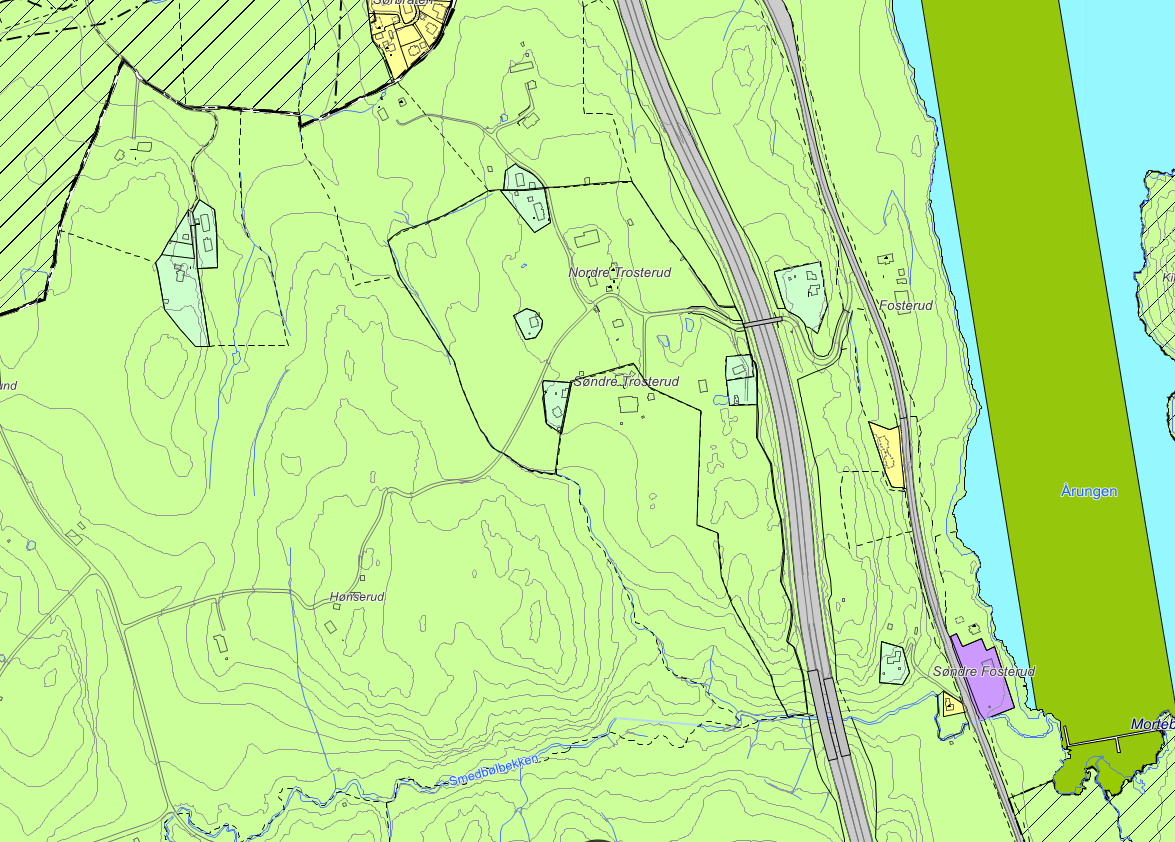 SAKSUTREDNING: Sammendrag: I henhold til gjeldende kommuneplan for Ås, vedtatt 06.04.2011, er arealet avsatt til landbruk-, natur- og friluftsformål (LNF-formål).