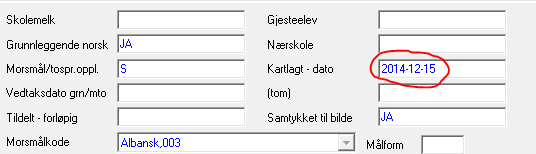 Se så at alle elever har: - webvisning=j eller blank - avbruddsdato = tom - brukerkonto (alle elever skal ha brukerkonto) Elevregister listeform: Når elevene er kartlagt i Vokal