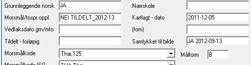 Elever på innføringsskoler -registrering på nærskolen i Extens Eleven skal plasseres på X-skolen hos nærskolen, i en basisgruppe kalt INNFØRING. Web-visning skal settes til N.