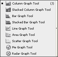 Skjulte verktøy i Ilustrator CS3 For å vise skjulte verktøy i Illustrator kan du klikke og holde museknappen eller