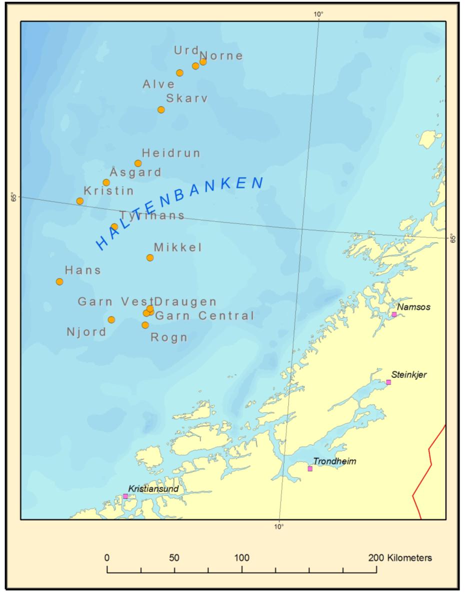 Region VI - Haltenbanken felt + 4 grunnlagsundersøkelser Tokt fra 5. til 28.