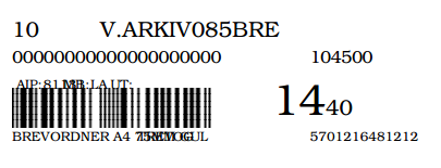 Page 9 of 14 Her velger du da det formatet som tilsvarer det som sto på varen (i dette eksempelet format 98).